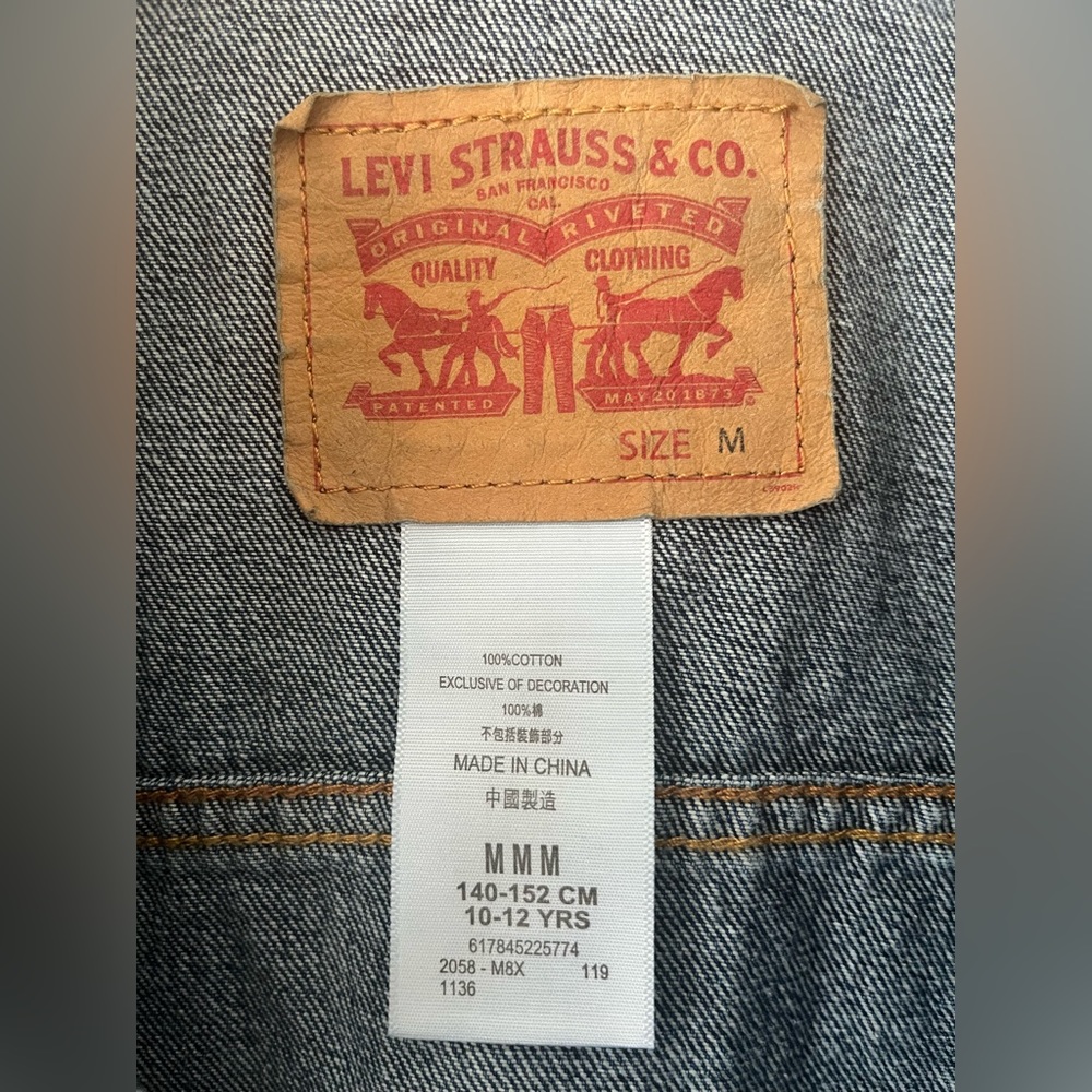 Levi Jean Jacket Girls, Size M (10-12 years, 140-152 cm) - Picture 2 of 5